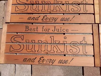 Vintage Wooden Sunkist Orange Crate Side  New Old Stock! Sold By The Piece • $16.99