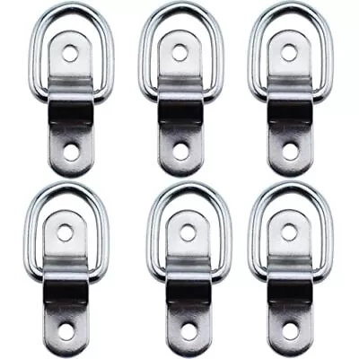 6PCS D-Ring Tie Down Anchor Stainless Steel D-Rings Trailer Tie Downs Cargo T... • $18.20