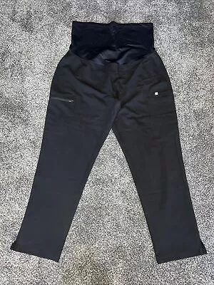 Womens Maternity FIGS Scrub Pants Size Large Black Yola 3.0 Petite  • $39.99