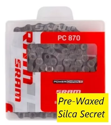 Sram PC-870 Chain 5/6/7/8 Speed - SILCA WAXED • $34