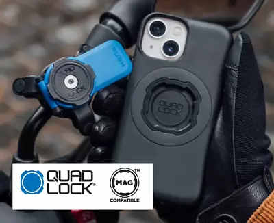 Iphone Quad Lock MAG Case All IPhone Models Phones Genuine Quadlock Motorcycle • £31.99