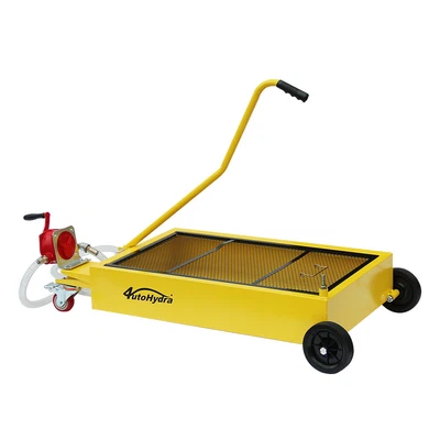 $136.60 • Buy 17 Gallon Low Profile Oil Drain Dolly W/ Manual Rotary Pump 7.2' Hose Car Truck