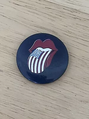  Vintage 1980s ROLLING STONES In Concert  Pin-Back Button • $9.99