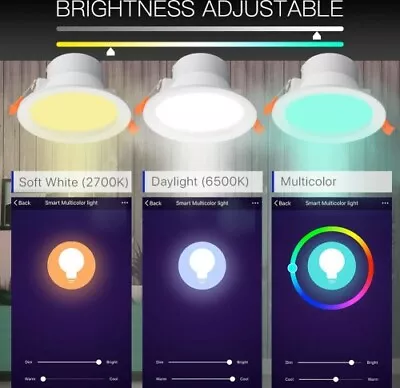 SmartThings Echo Plus 10W Smart ZigBee RGB + Tri Colour LED Downlight For Home • $29