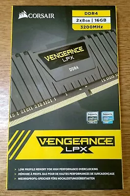 Corsair Vengeance LPX 16GB (2x 8GB) 3200Hz PC RAM DDR4 Memory CMK16GX4M2B3200C16 • £18