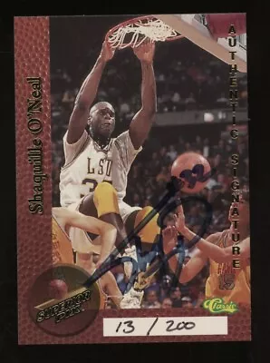 Shaquille O'Neal HOF Signed 1995 Classic Superior Pix AUTO 13/200 • $1.29