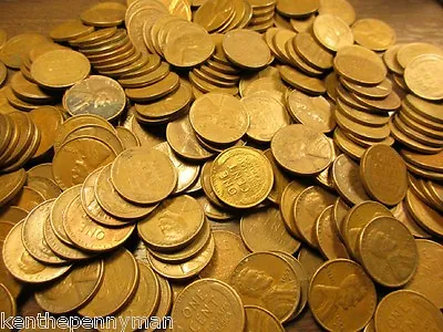 Lincoln Wheat Penny Rolls Unchecked For Errors 50 WHEAT Cents Lots Of Mint Marks • $12.99