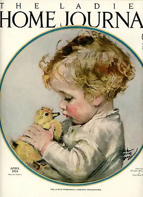 1924 Original Maud Tousey Fangel Color Cover Art. Curly Blonde Toddler Duckling • $9.99