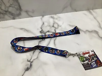 NEW Marvel Avengers Lanyard 18.5  Key Chain ID Strap Hulk Thor Captain America • $10.95