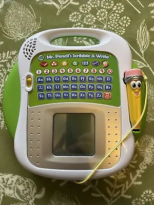 Leapfrog Mr. Pencil's Scribble Write & Read Numbers Shapes & Words VGC • £15.50