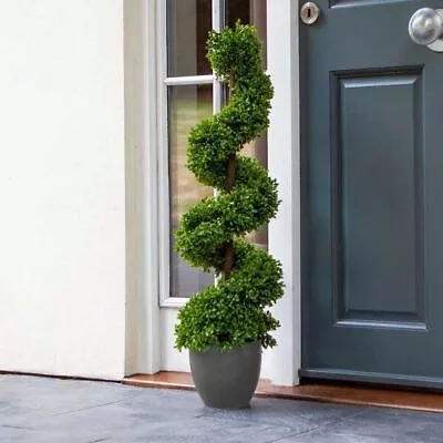 Topiary Twirl Tree Large Garden Patio Decorative Outdoor Plant 90cm Faux Bush • £59.99