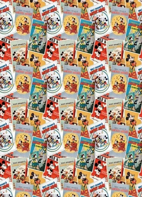 £20.60 • Buy Lined Window Valance Curtain 42 X 15 Disney Classic Mickey Mouse Posters Minnie