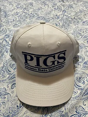 $13.99 • Buy Vintage Trucker Snapback Hat Cap PIGS Geneseo State University