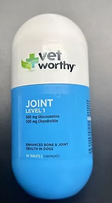 Vet Worthy Joint Support 60 Tabs For Dogs Glucosamine MSM And Hyaluronic Acid • $25.28