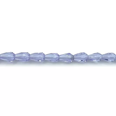Alexandrite Transparent 50 7x5 Mm Teardrop Faceted Czech Glass Fire Polish Beads • $4.99
