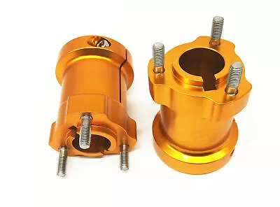 Heavy Duty Go Kart Rear Wheel Hub Pair Billet CNC Gold 40mm Axle &8mm Key • $79