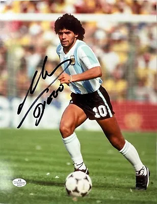 VTG Diego Armando Maradona GOAT Argentina Signed Autographed 8.5x11 With COA • $360