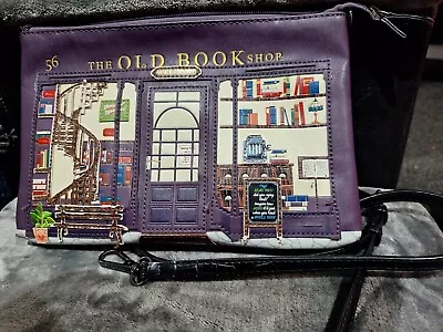 Vendula London Discontinued Old Bookshop Rare Purple Pouch Bag • £50