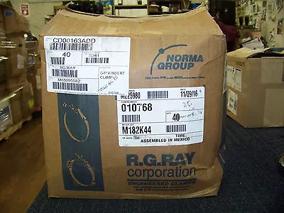 $199.99 • Buy R.G. Ray Corp. G/P V-Insert Clamp Stainless Steel 40 Ea. CD00163ADD New