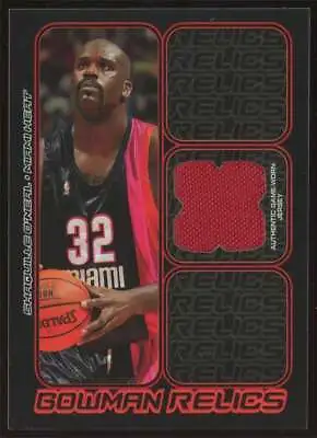 2006-07 Bowman Relics Shaquille O'Neal #BR-SO Miami Heat GU Jersey Patch • $21.24