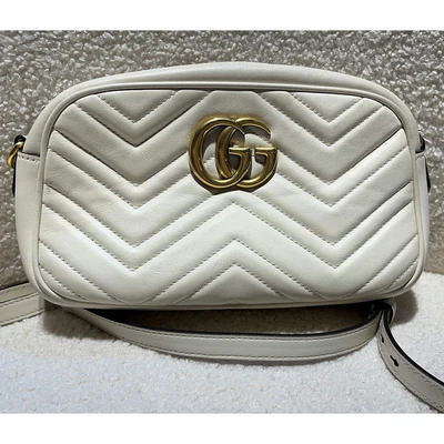 $1519.50 • Buy Gucci GG Marmont Small Quilted Leather White Women's Camera Mini Shoulder Bag