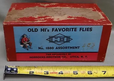 Old HI's Favorite Flies Store Display Cardboard Empty • $49.95