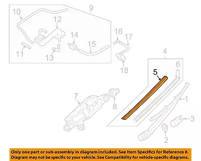 MAZDA OEM 07-18 CX-9 Wiper Washer-Liftgate Tailgate Hatch-Blade G22E67333 • $11.22