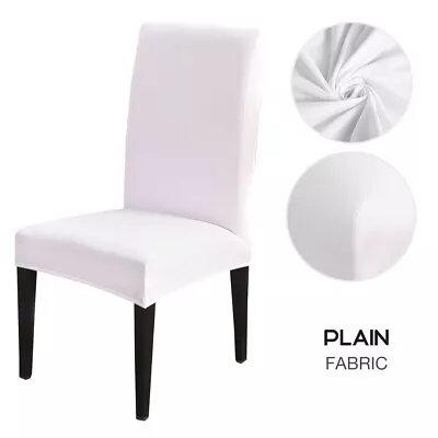 $29.99 • Buy 1/4/6/8Pcs Stretch Dining Chair Covers Slipcover Spandex Wedding Cover Protector