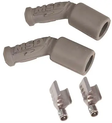 MSD 3304 Spark Plug Wire Boot And Terminal Gray LS Coil Pack 45 Degree Set Of 2 • $12.95