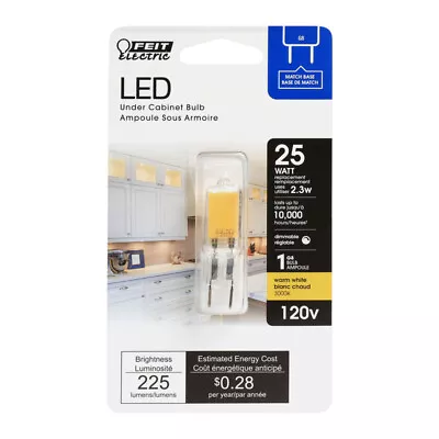 Feit Electric T4 G8 LED Bulb Warm White 25 Watt Equivalence 1 Pk • $10.42