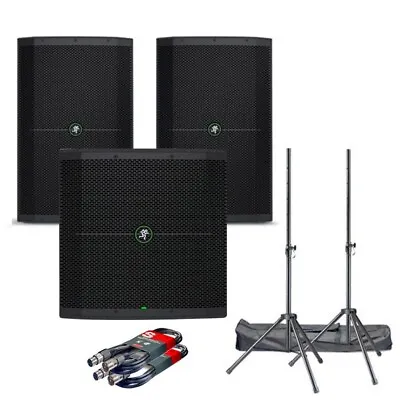 Mackie Thump 215 15  (Pair) And Thump 118S With Stands And Cables Bundle • £1839