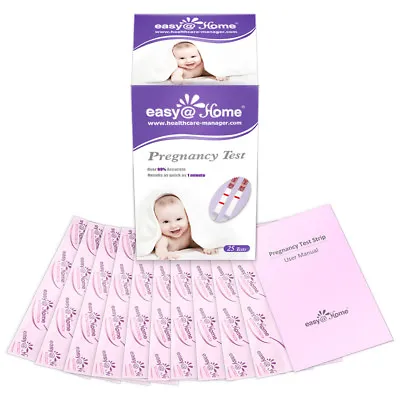 $8.56 • Buy Easy@Home 25 Pregnancy (HCG) Urine Test Strips, 25 HCG Tests | EZW1-S:25
