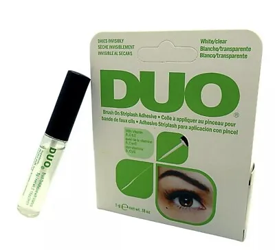 £4.90 • Buy Duo Green Brush On Strip & Individual False Eyelash Clear Adhesive Glue 5g UK