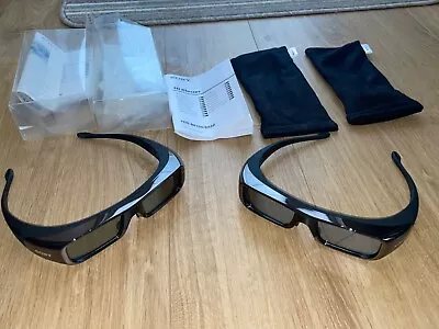 £5 • Buy 2xNew Unused Sony BR100 3D Glasses Television TV Film V Expensive When Purchased