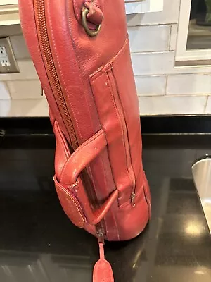 Gard Red Leather Trumpet Carry Case Vintage • $190