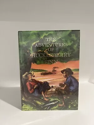 THE ADVENTURES OF HUCKLEBERRY FINN Illustrated Junior Library Vtg Hardcover 1995 • $18