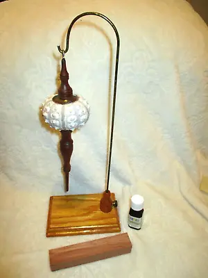 Handcrafted~Ornament Stand~Turned Wood~Seashell~Display~Wood Storage Box • $32.40