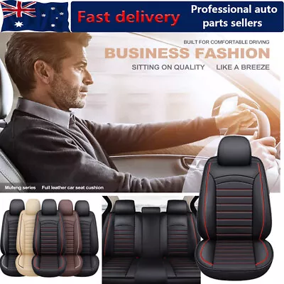 PU Leather Car Seat Cover 2/5Seat Set Truck Front Rear Cushion For Nissan Navara • $165