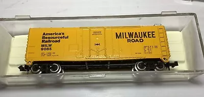N Scale Atlas 3316 MILW Milwaukee Road 40' Single Plug Door Box Car #9085 • $17.50
