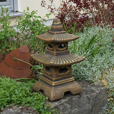 Japanese Pagoda With Eight Fenstern Exclusive (Gold) 40 CM Cast Stone • £75