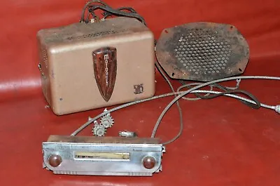 Vtg 1938-40 Packard 110 120 Motorola 505 Radio Box Tube Amp Control Dial Speaker • $145