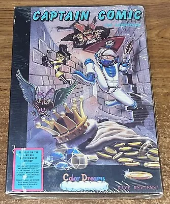 NINTENDO BES - CAPTAIN COMIC Game COMPLETE New SEALED Color Dreams NO SEAM • $110