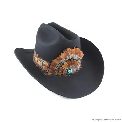 Western Feather Hat Band For Cowboy Hats AU-FHB-08 • $27.90