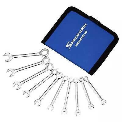 10 Pcs Mini Combination Wrench Set Metric Mini Ignition Wrench Set 411mm Open An • $18.93