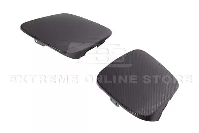 Eos Factory Style Carbon Fiber Front Headlight Covers Pair For Corvette 97-04 C5 • $299.98