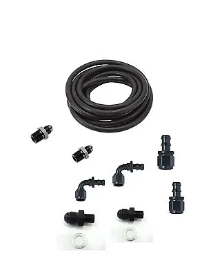 Automatic Transmission Cooler Line Kit -6AN Push Lock Hose Kit Ford C4 C6 • $124.99