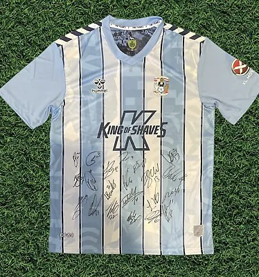 Coventry City Squad Genuine Signed 23/24 Home Shirt - Van Ewijk Godden O’hare 2 • £124.99