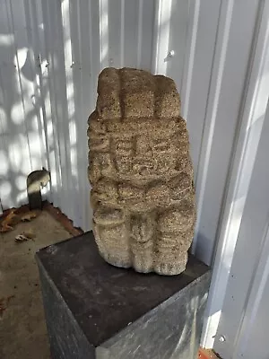 Altar God Stone Carving Aztec Mayan? Origin Is Unknown Mesoamericamexico? • $349