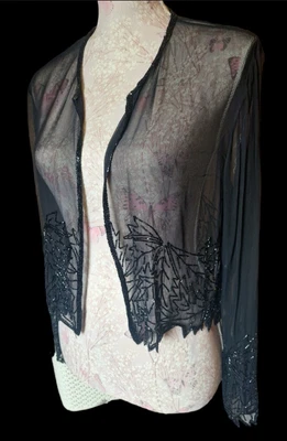 £29.99 • Buy VINTAGE/RETRO Sequined Jacket..Original After Six By Ronald Joyce 1970,s..small