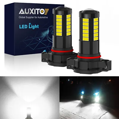 AUXITO 2504 PSX24W LED Fog Driving Light DRL 6000K Super Bright Super White Bulb • $12.99